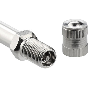 4x Chrome Tyre Wheel Valve Extension Extender Caps - ItemBear.com
