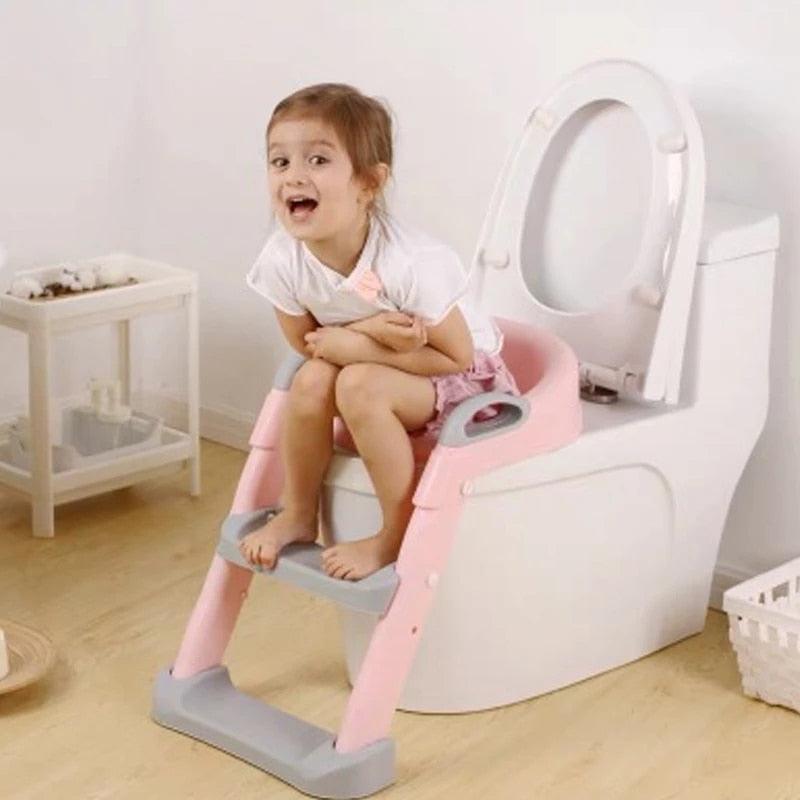 5 Colors Baby Pot Potty Training Seat Child Toilet WC Urinal For Boys Kids Adjustable Step Ladder Folding Safety Chair - ItemBear.com