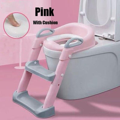 5 Colors Baby Pot Potty Training Seat Child Toilet WC Urinal For Boys Kids Adjustable Step Ladder Folding Safety Chair - ItemBear.com