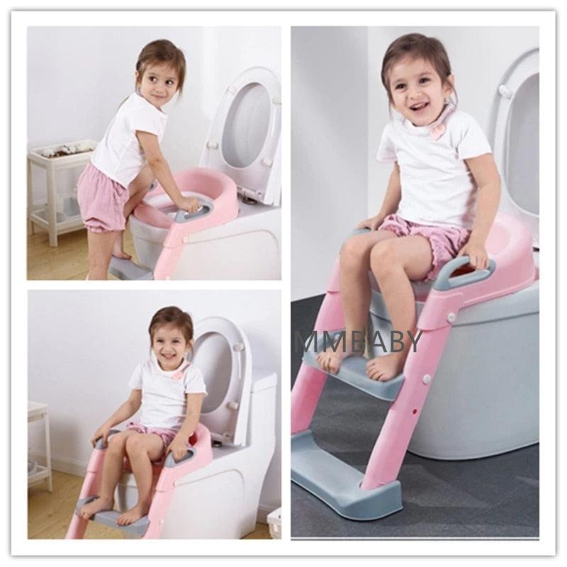 5 Colors Baby Pot Potty Training Seat Child Toilet WC Urinal For Boys Kids Adjustable Step Ladder Folding Safety Chair - ItemBear.com