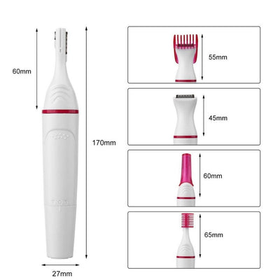 5 in 1 Multifunction Women Hair Removal Electric Shaping Female Shaving Machine Mini Shaver Trimmer Razor for Eyebrow Underarm - ItemBear.com