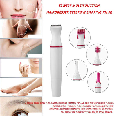 5 in 1 Multifunction Women Hair Removal Electric Shaping Female Shaving Machine Mini Shaver Trimmer Razor for Eyebrow Underarm - ItemBear.com
