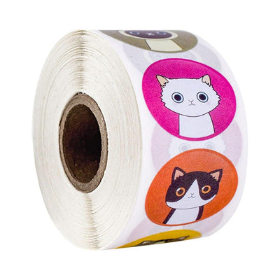 500pcs Funny Animal Stickers roll classic Cute Waterproof farm Package Seal Label Cool Skateboard school Stickers Reward For Kid - ItemBear.com