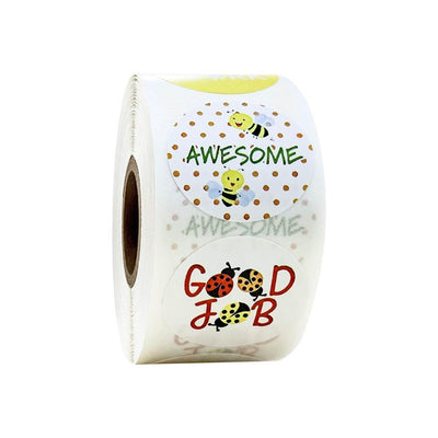 500pcs Funny Animal Stickers roll classic Cute Waterproof farm Package Seal Label Cool Skateboard school Stickers Reward For Kid - ItemBear.com