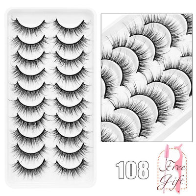 5/10Pairs 3D Mink Lashes Natural Eyelashes Dramatic False Eyelashes Faux Cils Makeup Wholesale Fake Eyelash Extension maquiagem - ItemBear.com