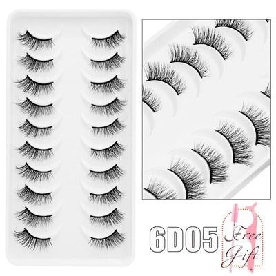 5/10Pairs 3D Mink Lashes Natural Eyelashes Dramatic False Eyelashes Faux Cils Makeup Wholesale Fake Eyelash Extension maquiagem - ItemBear.com