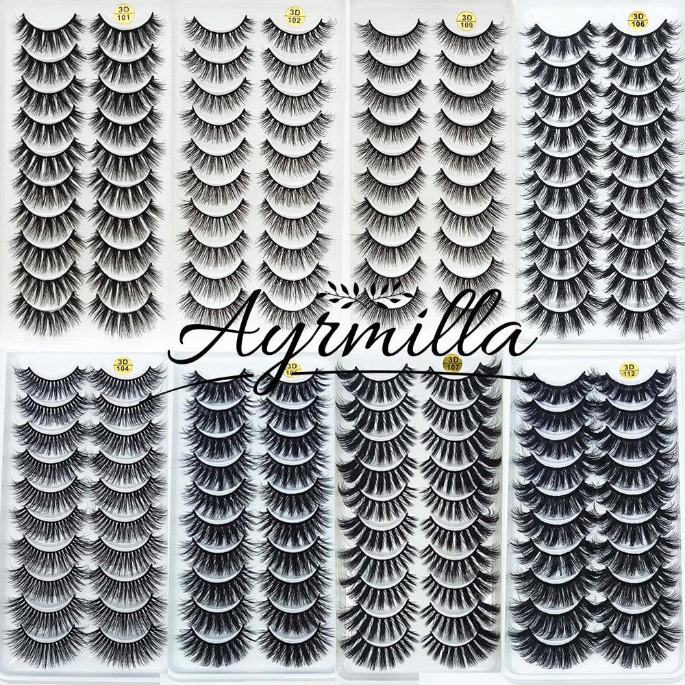 5/10Pairs 3D Mink Lashes Natural Eyelashes Dramatic False Eyelashes Faux Cils Makeup Wholesale Fake Eyelash Extension maquiagem - ItemBear.com