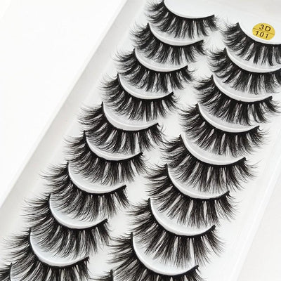 5/10Pairs 3D Mink Lashes Natural Eyelashes Dramatic False Eyelashes Faux Cils Makeup Wholesale Fake Eyelash Extension maquiagem - ItemBear.com