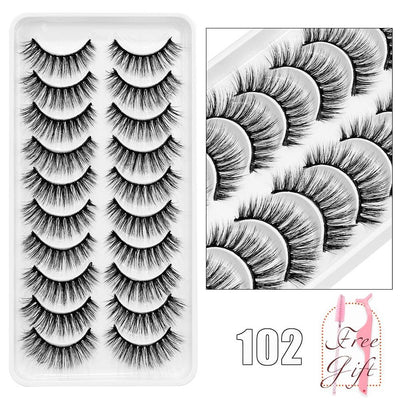 5/10Pairs 3D Mink Lashes Natural Eyelashes Dramatic False Eyelashes Faux Cils Makeup Wholesale Fake Eyelash Extension maquiagem - ItemBear.com