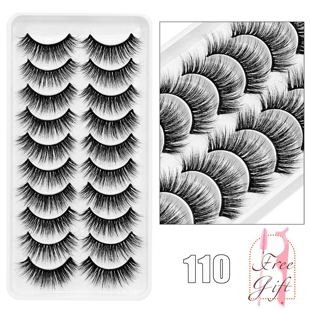 5/10Pairs 3D Mink Lashes Natural Eyelashes Dramatic False Eyelashes Faux Cils Makeup Wholesale Fake Eyelash Extension maquiagem - ItemBear.com