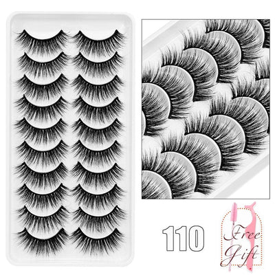 5/10Pairs 3D Mink Lashes Natural Eyelashes Dramatic False Eyelashes Faux Cils Makeup Wholesale Fake Eyelash Extension maquiagem - ItemBear.com