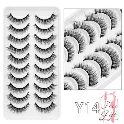 5/10Pairs 3D Mink Lashes Natural Eyelashes Dramatic False Eyelashes Faux Cils Makeup Wholesale Fake Eyelash Extension maquiagem - ItemBear.com