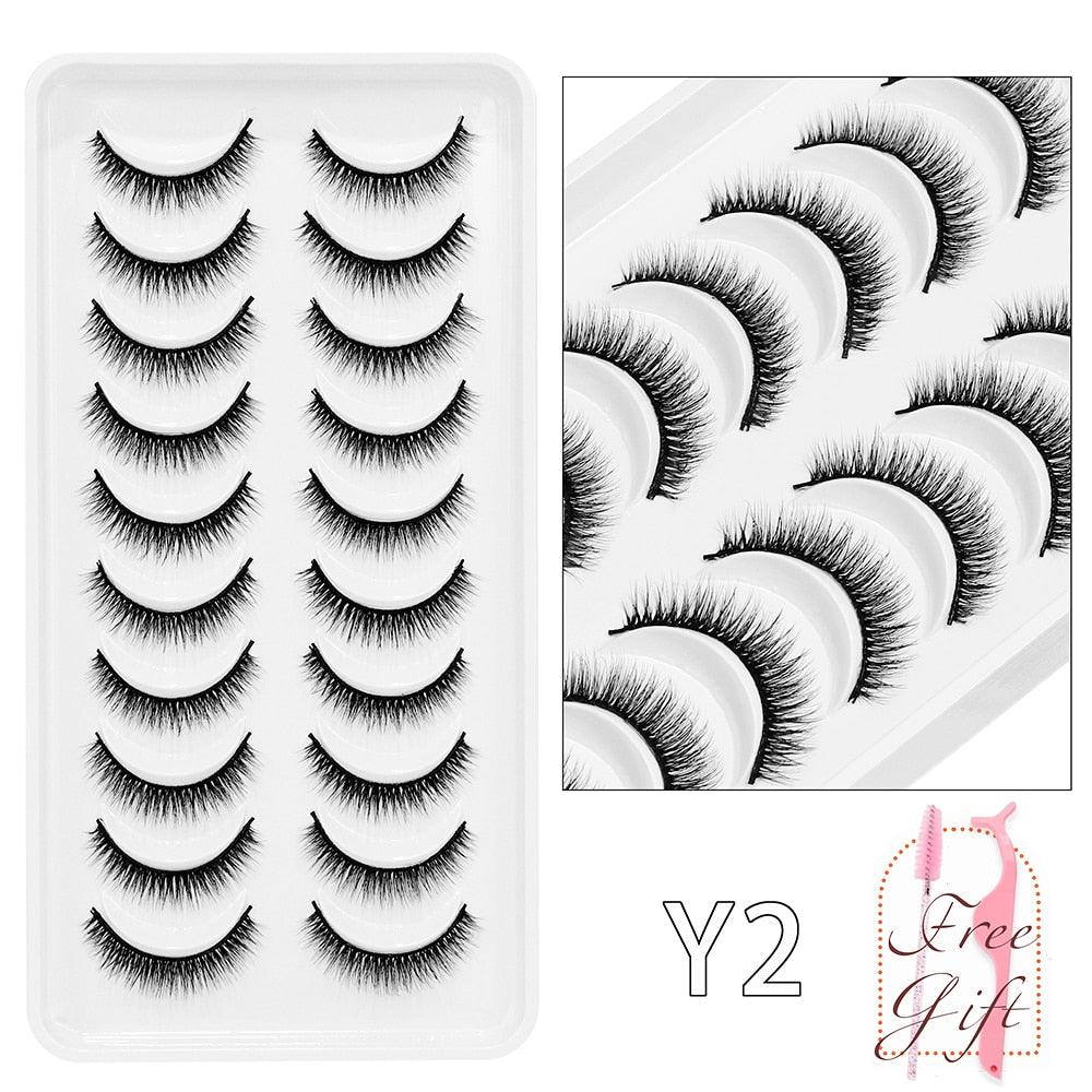 5/10Pairs 3D Mink Lashes Natural Eyelashes Dramatic False Eyelashes Faux Cils Makeup Wholesale Fake Eyelash Extension maquiagem - ItemBear.com