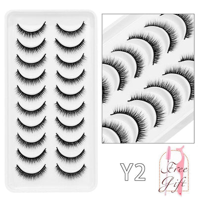 5/10Pairs 3D Mink Lashes Natural Eyelashes Dramatic False Eyelashes Faux Cils Makeup Wholesale Fake Eyelash Extension maquiagem - ItemBear.com