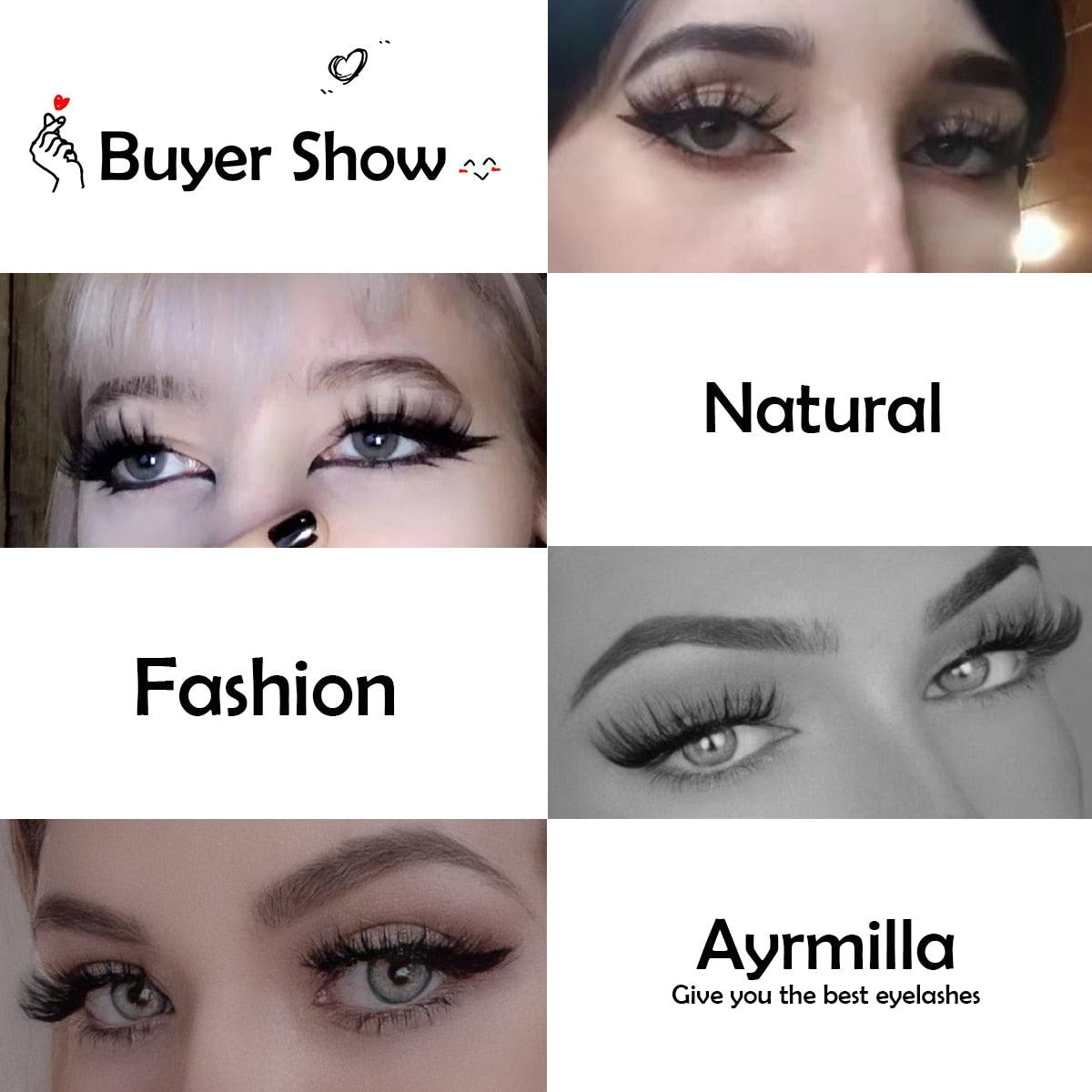 5/10Pairs 3D Mink Lashes Natural Eyelashes Dramatic False Eyelashes Faux Cils Makeup Wholesale Fake Eyelash Extension maquiagem - ItemBear.com