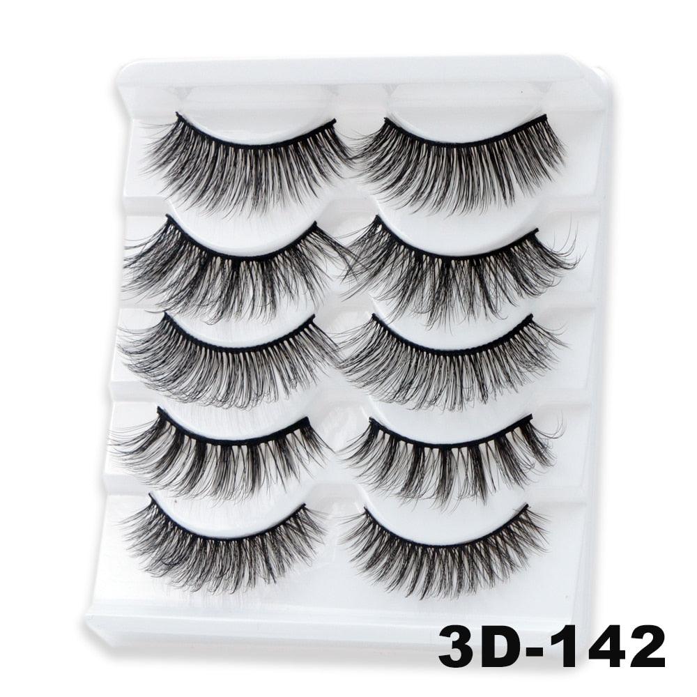 5/10Pairs 3D Mink Lashes Natural Eyelashes Dramatic False Eyelashes Faux Cils Makeup Wholesale Fake Eyelash Extension maquiagem - ItemBear.com