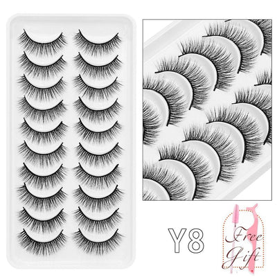 5/10Pairs 3D Mink Lashes Natural Eyelashes Dramatic False Eyelashes Faux Cils Makeup Wholesale Fake Eyelash Extension maquiagem - ItemBear.com