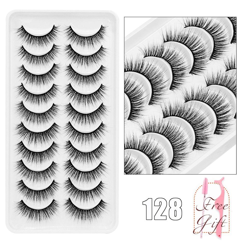 5/10Pairs 3D Mink Lashes Natural Eyelashes Dramatic False Eyelashes Faux Cils Makeup Wholesale Fake Eyelash Extension maquiagem - ItemBear.com