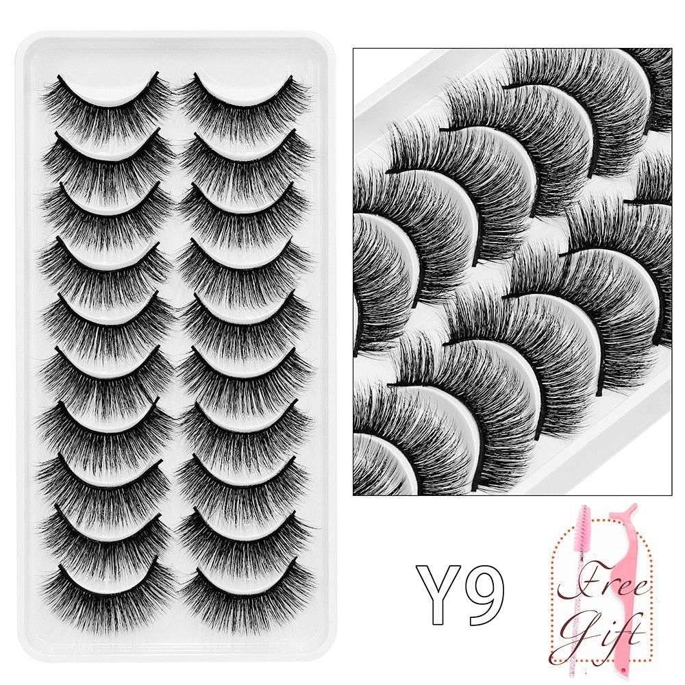 5/10Pairs 3D Mink Lashes Natural Eyelashes Dramatic False Eyelashes Faux Cils Makeup Wholesale Fake Eyelash Extension maquiagem - ItemBear.com