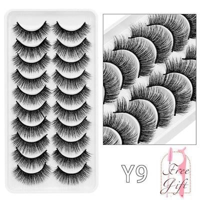 5/10Pairs 3D Mink Lashes Natural Eyelashes Dramatic False Eyelashes Faux Cils Makeup Wholesale Fake Eyelash Extension maquiagem - ItemBear.com