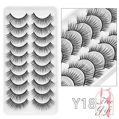 5/10Pairs 3D Mink Lashes Natural Eyelashes Dramatic False Eyelashes Faux Cils Makeup Wholesale Fake Eyelash Extension maquiagem - ItemBear.com