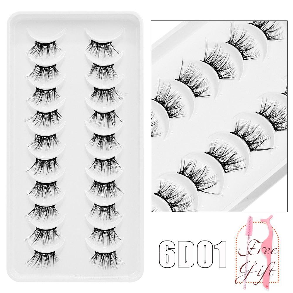 5/10Pairs 3D Mink Lashes Natural Eyelashes Dramatic False Eyelashes Faux Cils Makeup Wholesale Fake Eyelash Extension maquiagem - ItemBear.com