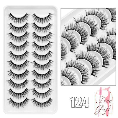 5/10Pairs 3D Mink Lashes Natural Eyelashes Dramatic False Eyelashes Faux Cils Makeup Wholesale Fake Eyelash Extension maquiagem - ItemBear.com