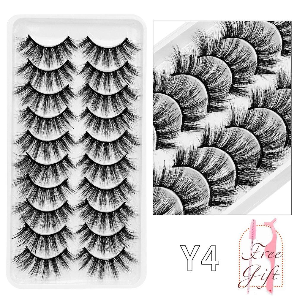 5/10Pairs 3D Mink Lashes Natural Eyelashes Dramatic False Eyelashes Faux Cils Makeup Wholesale Fake Eyelash Extension maquiagem - ItemBear.com