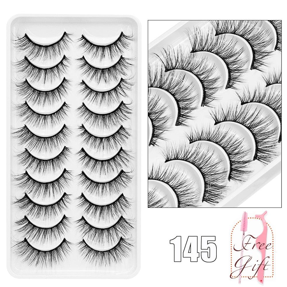 5/10Pairs 3D Mink Lashes Natural Eyelashes Dramatic False Eyelashes Faux Cils Makeup Wholesale Fake Eyelash Extension maquiagem - ItemBear.com