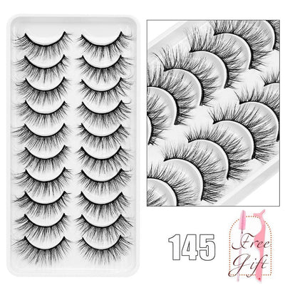 5/10Pairs 3D Mink Lashes Natural Eyelashes Dramatic False Eyelashes Faux Cils Makeup Wholesale Fake Eyelash Extension maquiagem - ItemBear.com