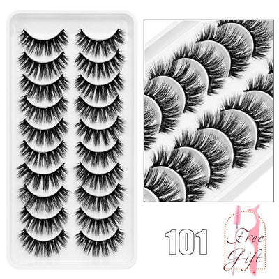 5/10Pairs 3D Mink Lashes Natural Eyelashes Dramatic False Eyelashes Faux Cils Makeup Wholesale Fake Eyelash Extension maquiagem - ItemBear.com