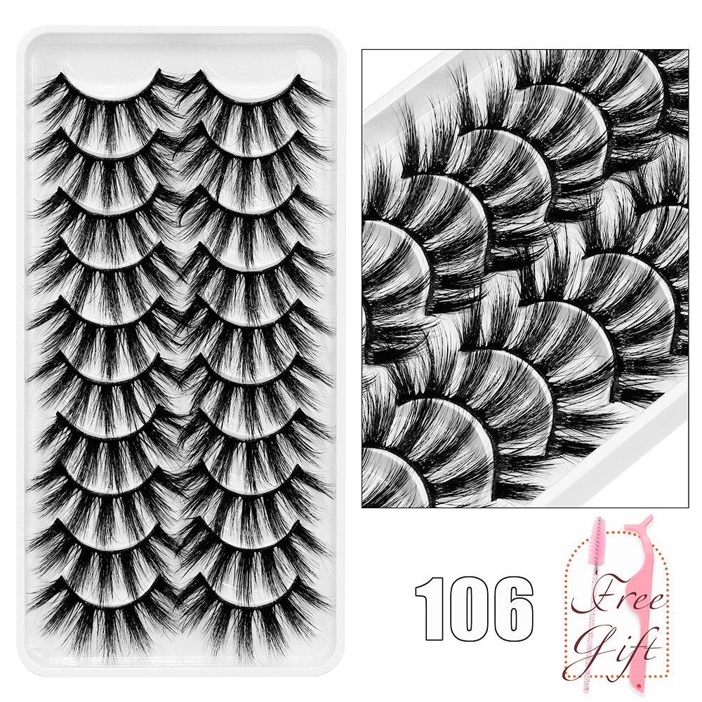 5/10Pairs 3D Mink Lashes Natural Eyelashes Dramatic False Eyelashes Faux Cils Makeup Wholesale Fake Eyelash Extension maquiagem - ItemBear.com