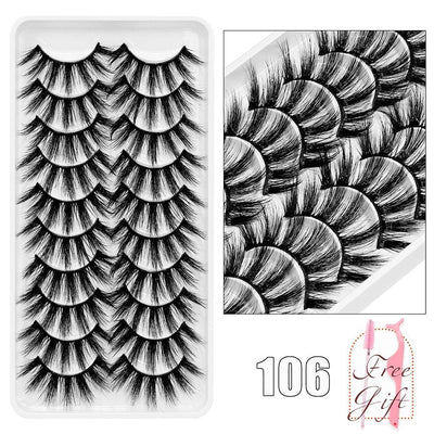 5/10Pairs 3D Mink Lashes Natural Eyelashes Dramatic False Eyelashes Faux Cils Makeup Wholesale Fake Eyelash Extension maquiagem - ItemBear.com