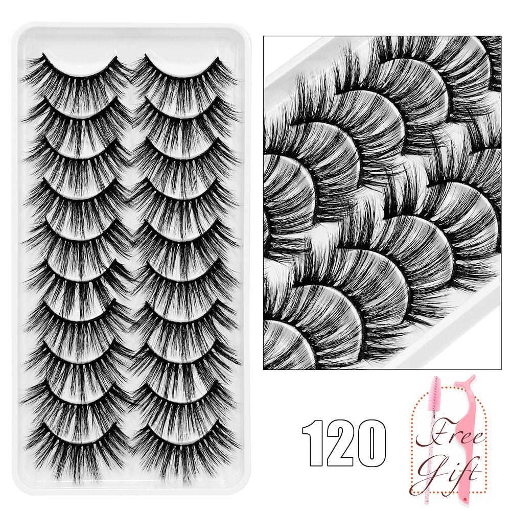 5/10Pairs 3D Mink Lashes Natural Eyelashes Dramatic False Eyelashes Faux Cils Makeup Wholesale Fake Eyelash Extension maquiagem - ItemBear.com