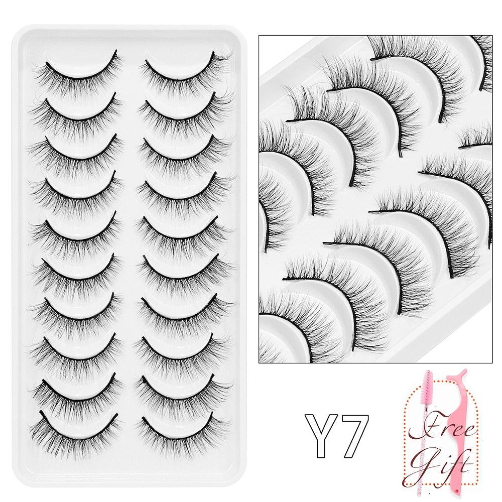 5/10Pairs 3D Mink Lashes Natural Eyelashes Dramatic False Eyelashes Faux Cils Makeup Wholesale Fake Eyelash Extension maquiagem - ItemBear.com