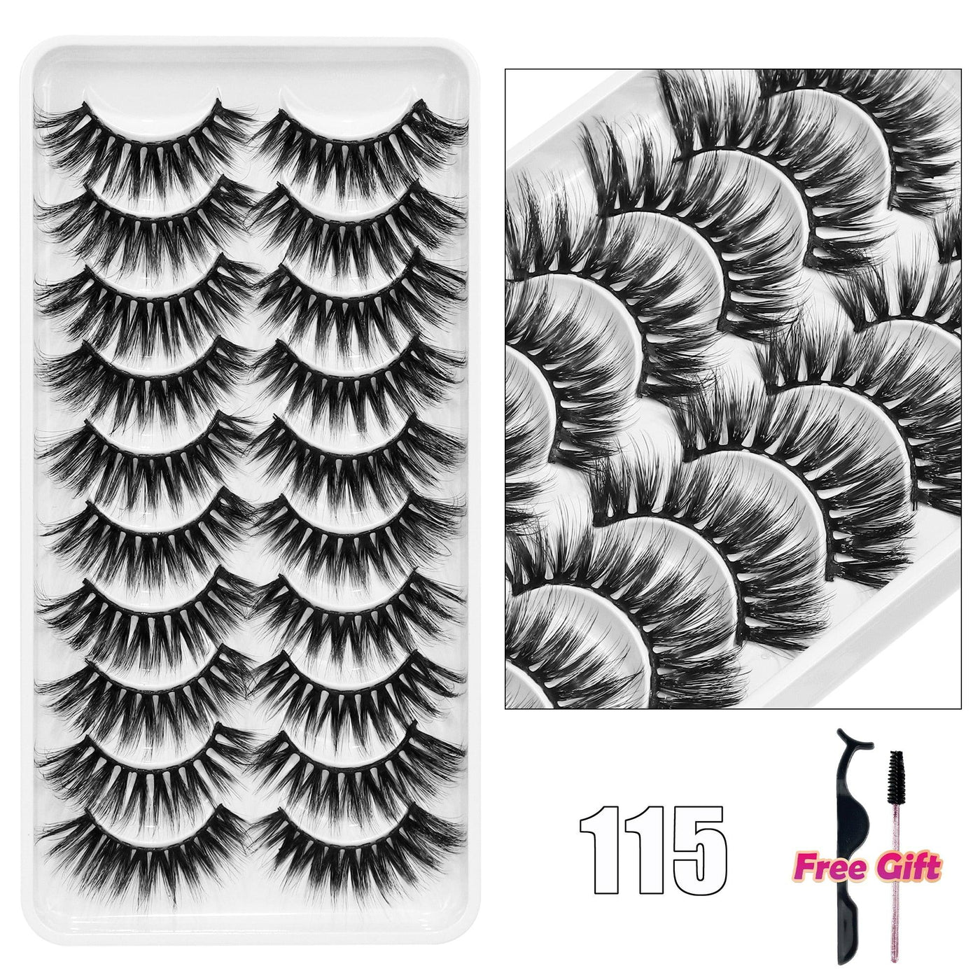 5/10Pairs 3D Mink Lashes Natural Eyelashes Dramatic False Eyelashes Faux Cils Makeup Wholesale Fake Eyelash Extension maquiagem - ItemBear.com