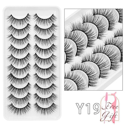 5/10Pairs 3D Mink Lashes Natural Eyelashes Dramatic False Eyelashes Faux Cils Makeup Wholesale Fake Eyelash Extension maquiagem - ItemBear.com