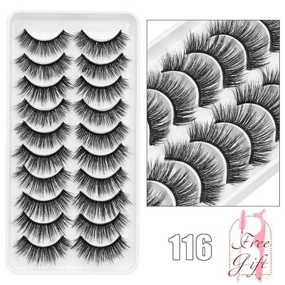 5/10Pairs 3D Mink Lashes Natural Eyelashes Dramatic False Eyelashes Faux Cils Makeup Wholesale Fake Eyelash Extension maquiagem - ItemBear.com