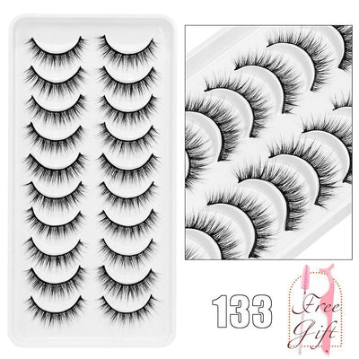 5/10Pairs 3D Mink Lashes Natural Eyelashes Dramatic False Eyelashes Faux Cils Makeup Wholesale Fake Eyelash Extension maquiagem - ItemBear.com