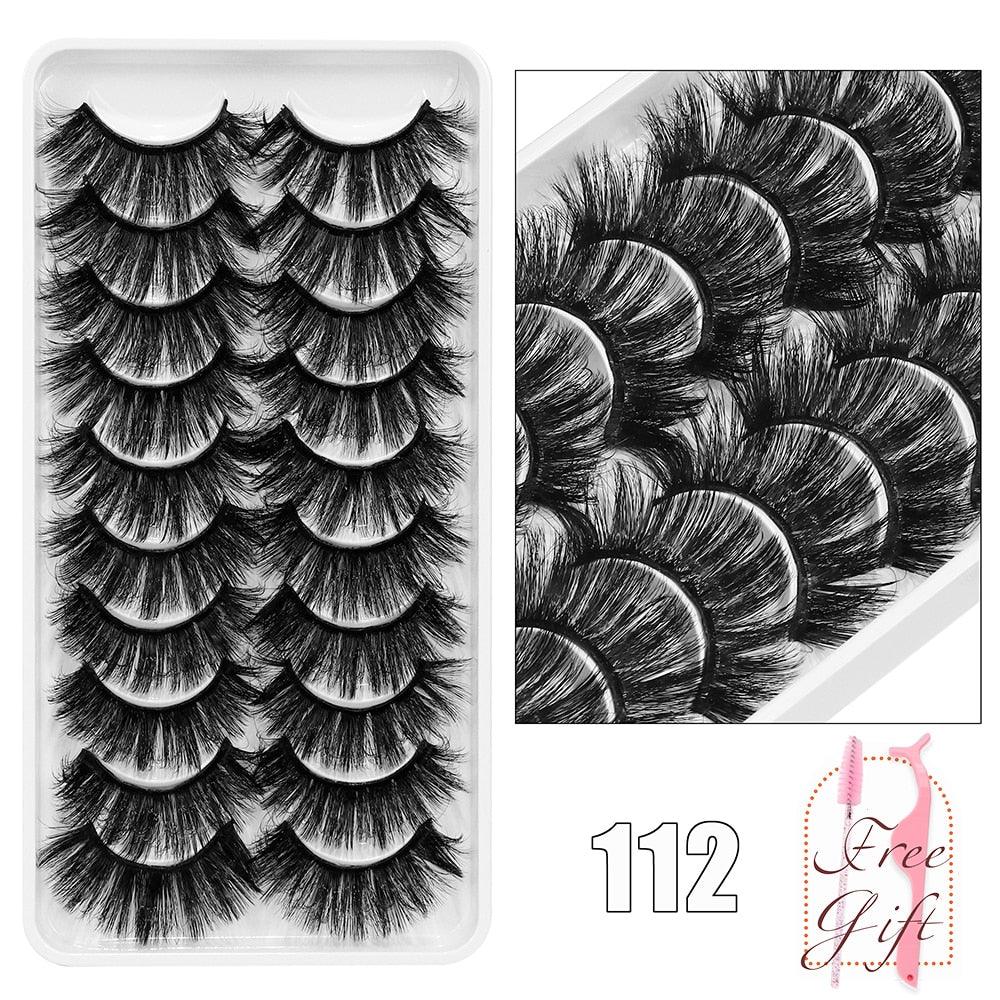 5/10Pairs 3D Mink Lashes Natural Eyelashes Dramatic False Eyelashes Faux Cils Makeup Wholesale Fake Eyelash Extension maquiagem - ItemBear.com