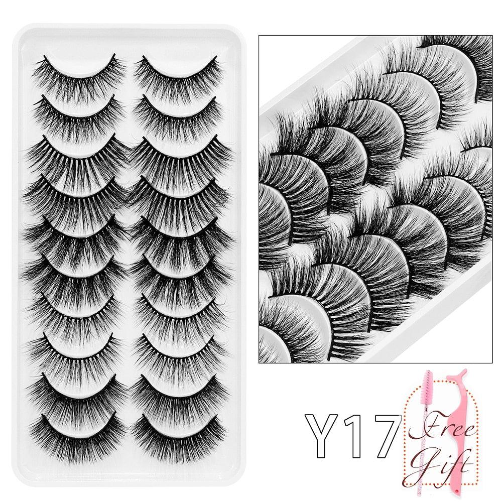 5/10Pairs 3D Mink Lashes Natural Eyelashes Dramatic False Eyelashes Faux Cils Makeup Wholesale Fake Eyelash Extension maquiagem - ItemBear.com