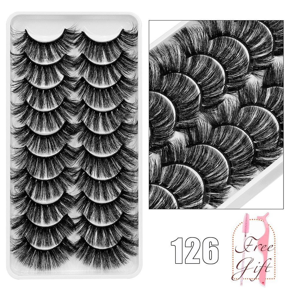 5/10Pairs 3D Mink Lashes Natural Eyelashes Dramatic False Eyelashes Faux Cils Makeup Wholesale Fake Eyelash Extension maquiagem - ItemBear.com