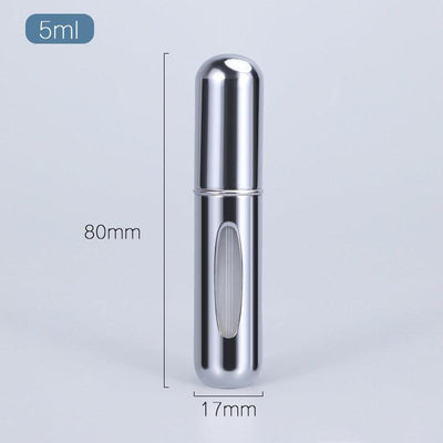 5ml Perfume Atomizer Portable Liquid Container For Cosmetics Mini Aluminum Spray Alcochol Empty Bottle Refillable For Traveling - ItemBear.com