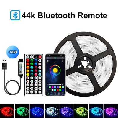 5V USB WIFI Bluetooth 1M - 30M 5050 USB Led Strips Light Waterproof RGB Led Diode Ribbon Lamp For Decoration Bedroom TV BackLight - ItemBear.com