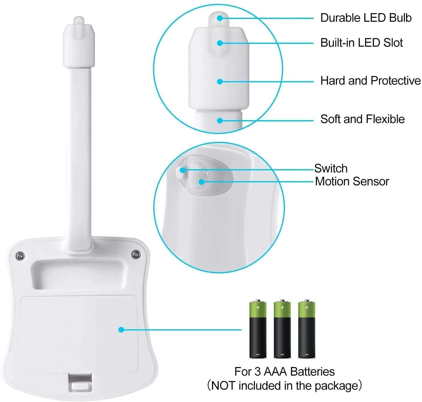 8 Colors Waterproof Backlight For Toilet Bowl - ItemBear.com