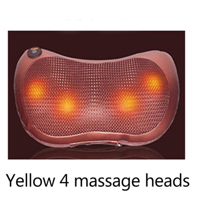 8/6/4 Heads Massage Pillow Shiatsu Massager for Back Waist Body Cervical Pillow Home Car Electric Shiatsu Massager Back Massage - ItemBear.com