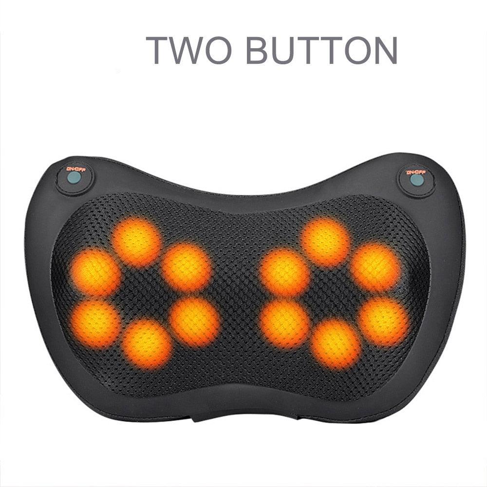 8/6/4 Heads Massage Pillow Shiatsu Massager for Back Waist Body Cervical Pillow Home Car Electric Shiatsu Massager Back Massage - ItemBear.com