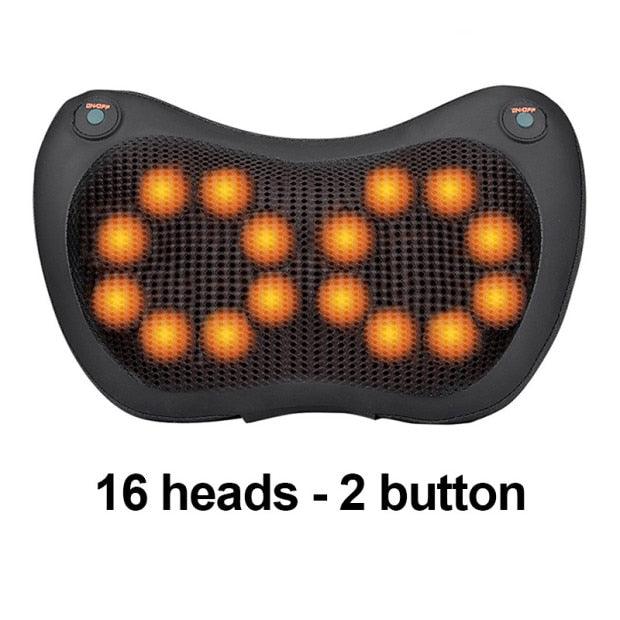 8/6/4 Heads Massage Pillow Shiatsu Massager for Back Waist Body Cervical Pillow Home Car Electric Shiatsu Massager Back Massage - ItemBear.com
