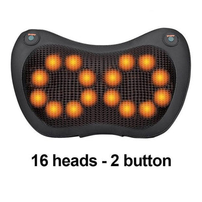 8/6/4 Heads Massage Pillow Shiatsu Massager for Back Waist Body Cervical Pillow Home Car Electric Shiatsu Massager Back Massage - ItemBear.com