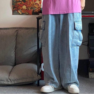 90s Men's Wide Leg Loose Denim Jeans - ItemBear.com